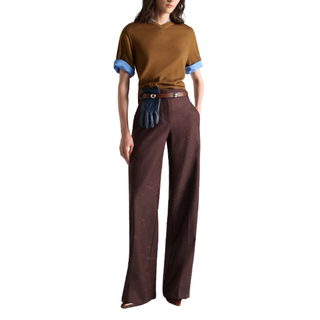 Dorothee Schumacher - CHIC MERINO pullover in Forest Honey Patch