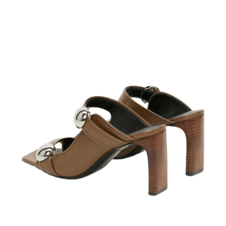 Dorothee Schumacher - EDGY LUXURY oversized stud sandal in Porcini