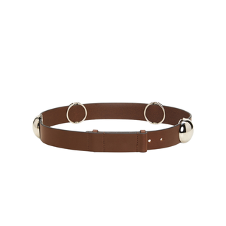 Dorothee Schumacher - TRUE CUOIO 4cm stud belt in Cinnamon