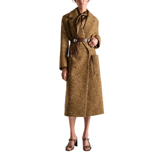 Dorothee Schumacher - TRUE CUOIO 4cm stud belt in Cinnamon