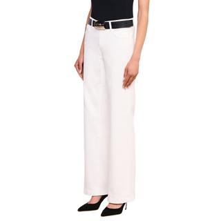 L'Agence - Joanne Low-Rise Wide-Leg Jean Blanc