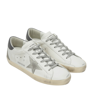Golden Goose - Super Star Leather Sneaker Suede Star Spur White/Platinum
