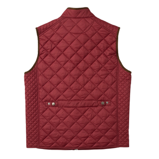 Madison Creek Outfitters - Greenville Quilted Vest in Garnet (Burgundy)