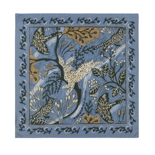 Nature Walk 21" Bandana in Denim Blue