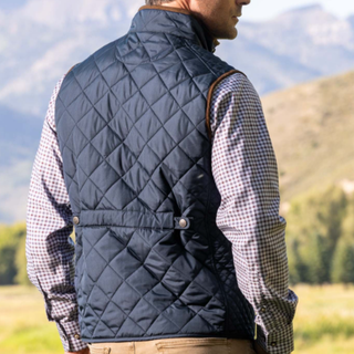 Madison Creek Outfitters - Greenville Quilted Vest in Navy