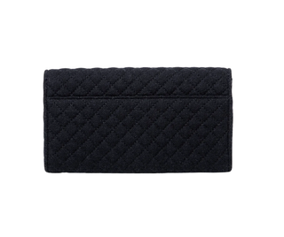 Michelle Wilhite - The Olivia Clutch in Black Quilted Flannel