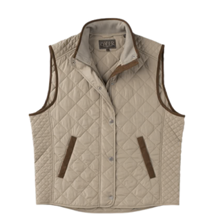 Madison Creek Outfitters - Greenville Quilted Vest in Dark Khaki