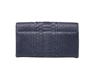 Michelle Wilhite - The Olivia Clutch in Navy Python