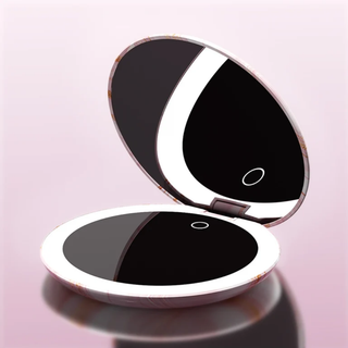 Taylor LED Compact Mirror in Marble Rosé