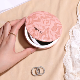 Taylor LED Compact Mirror in Mocha Lace