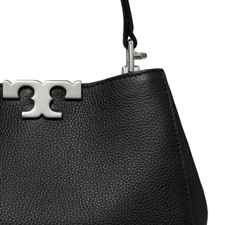 Tory Burch - Eleanor Pebbled Mini Satchel Black