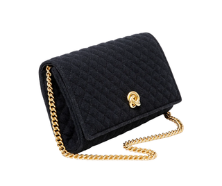 Michelle Wilhite - The Olivia Clutch in Black Quilted Flannel