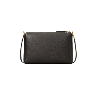 Tory Burch - Mercer Pebbled Zip Crossbody Bag in Black