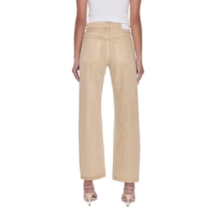 Pistola - Lexi Mid Rise Bowed Straight Jean Sand Dollar