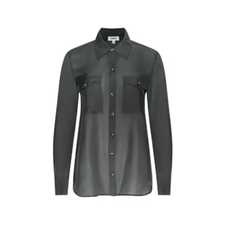 L'Agence -  Pearson Military Blouse in Ash Olive