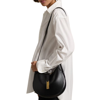 Polo Ralph Lauren - Polo ID Leather Small Shoulder Bag Black