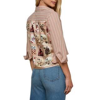 L'Agence - Fawn Western Card Print Shirt