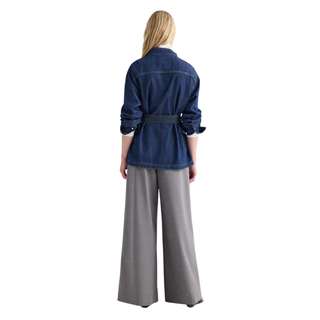 TWP - Denim Tamzin Wrap Jacket in Denim Shirting