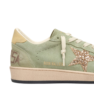 Golden Goose - Women's Ballstar Suede Sneaker in Sage