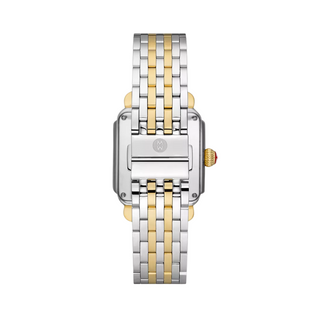 Michele - Deco Madison 18K Gold-Plated Diamond Watch Two-Tone/Peony