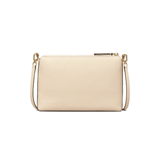 Tory Burch - Mercer Pebbled Zip Crossbody New/Cream
