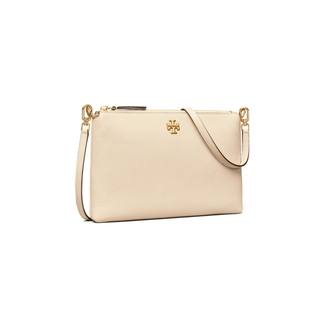 Tory Burch - Mercer Pebbled Zip Crossbody New/Cream