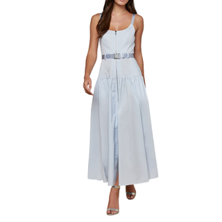 L'Agence - Rima Maxi Dress in Pale Mist Blue