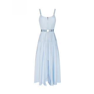 L'Agence - Rima Maxi Dress in Pale Mist Blue