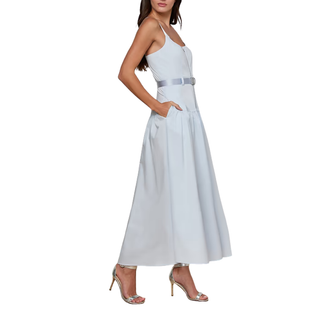 L'Agence - Rima Maxi Dress in Pale Mist Blue