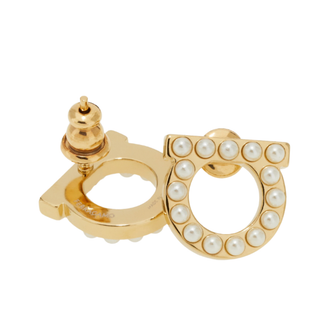 Salvatore Ferragamo - Giancini Pearls Earrings Gold