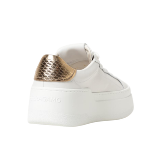 Salvatore Ferragamo - Dahlia Wedge Sneaker Optic White Gold