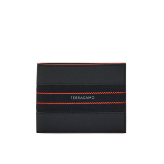 Salvatore Ferragamo - Men's Wallet in Black/Flame Red