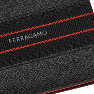 Salvatore Ferragamo - Men's Wallet in Black/Flame Red
