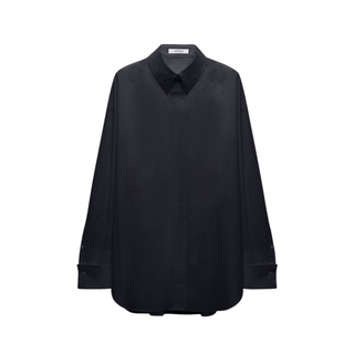 Dorothee Schumacher  - POPLIN POWER II blouse in Dark Navy