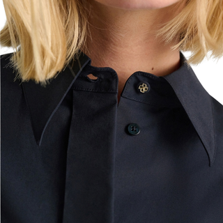 Dorothee Schumacher  - POPLIN POWER II blouse in Dark Navy
