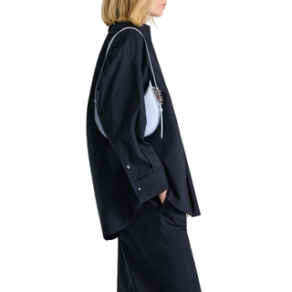 Dorothee Schumacher  - POPLIN POWER II blouse in Dark Navy