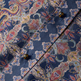 Zimmermann - Valiant Relaxed Shirt in Navy Paisley