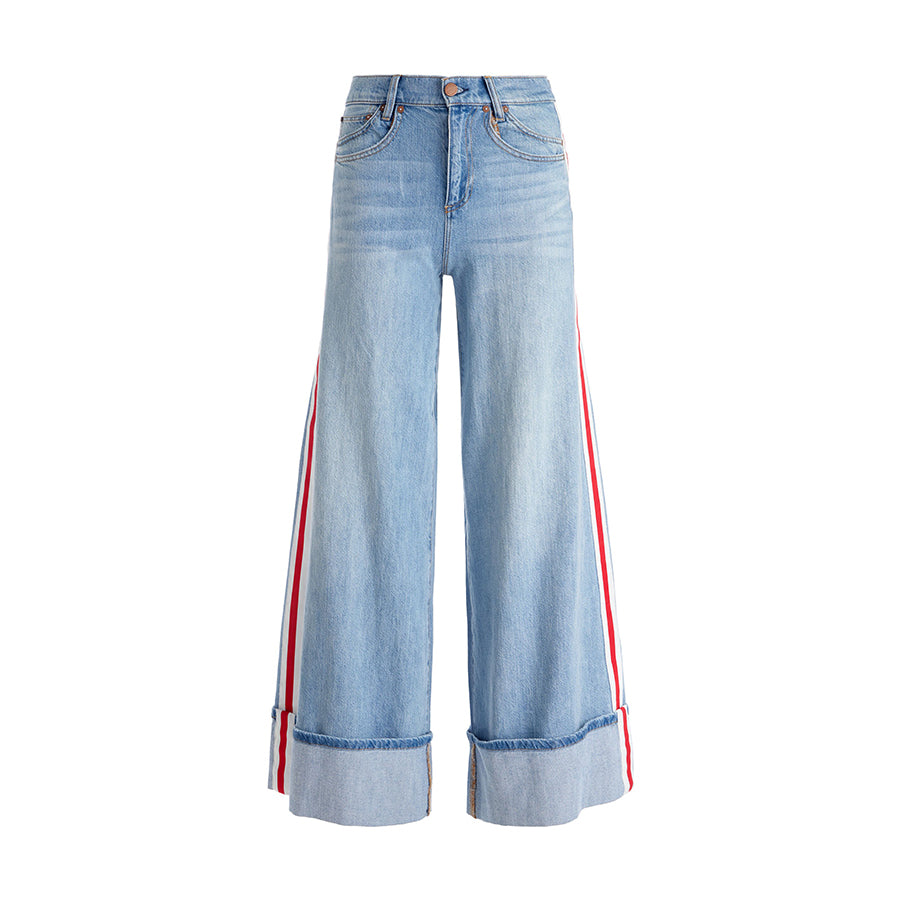 ALICE+OLIVIA ♥ Wallie Mr Dbl Pkt Slouchy Jean W Cuff Alice + Olivia - Wallie Cuff Jean – Joe Brand Store