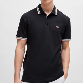 BOSS - Regular Fit Polo Shirt with Contrast Logo Details