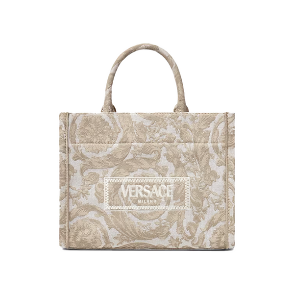【Versace】SMALL TOTE◆10058611A13568 La Medusa Canvas Small Tote Bag Beige | VERSACE US