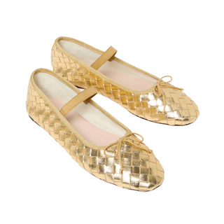 Loeffler Randall - Gold Woven Ballet Flat