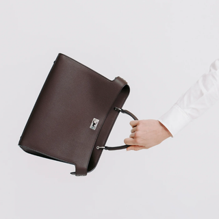 Michino Paris - Leather Handbag Lutece PM Chocolate
