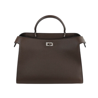 Michino Paris - Leather Handbag Lutece PM Chocolate