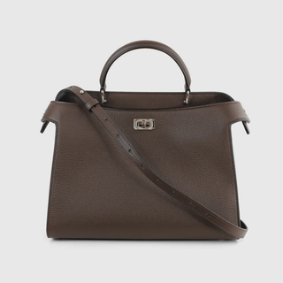 Michino Paris - Leather Handbag Lutece PM Chocolate