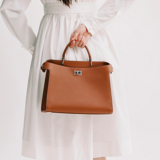 Michino Paris - Leather Handbag Lutece PM Gold