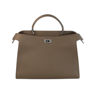Michino Paris - Leather Handbag Lutece PM Taupe