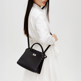 Michino Paris - Leather Handbag Lutece Mini Black