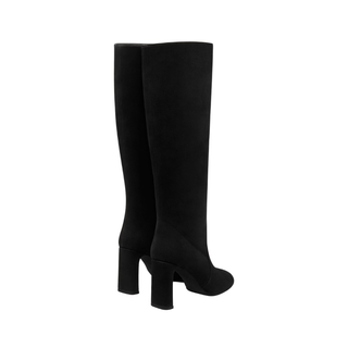 Stuart Weitzman - Suede Tubo Boot 85 Black