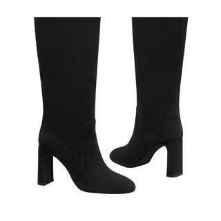 Stuart Weitzman - Suede Tubo Boot 85 Black