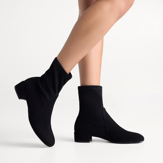 Stuart Weitzman - Bacari Bootie 25 in Black Suede